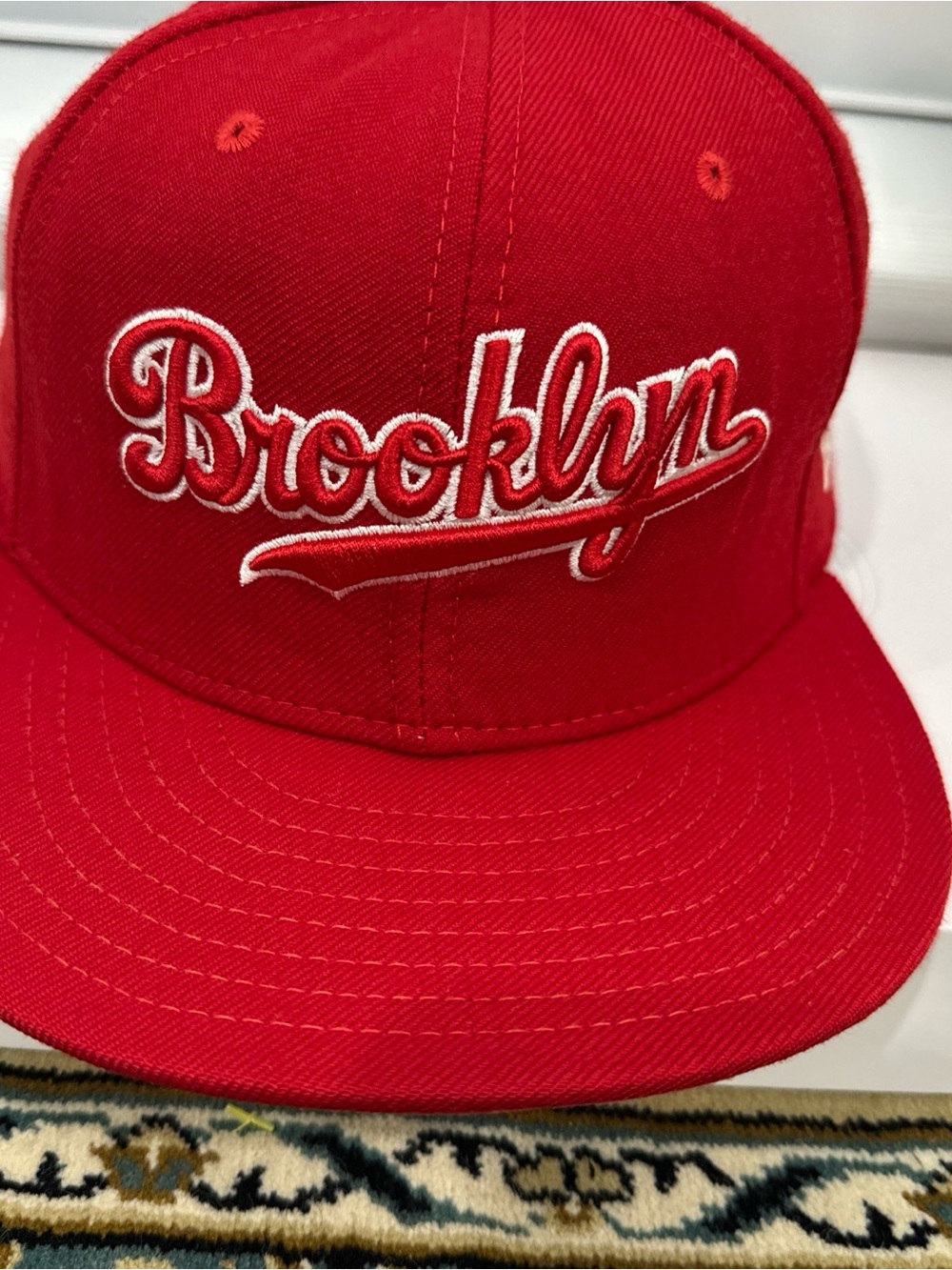 Brooklyn Dodgers Script Red Baseball Cap New Era